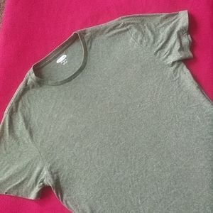 Old Navy Solid Green Mens T-Shirt